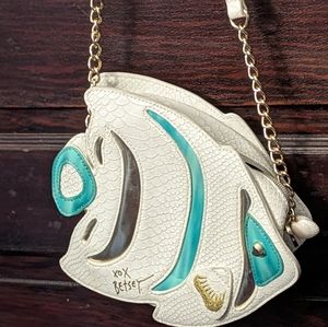 Betsy Johnson crossbody fish bag